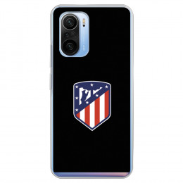 Funda para Xiaomi Mi 11i del Atleti Escudo Fondo Negro - Licencia Oficial Atlético de Madrid