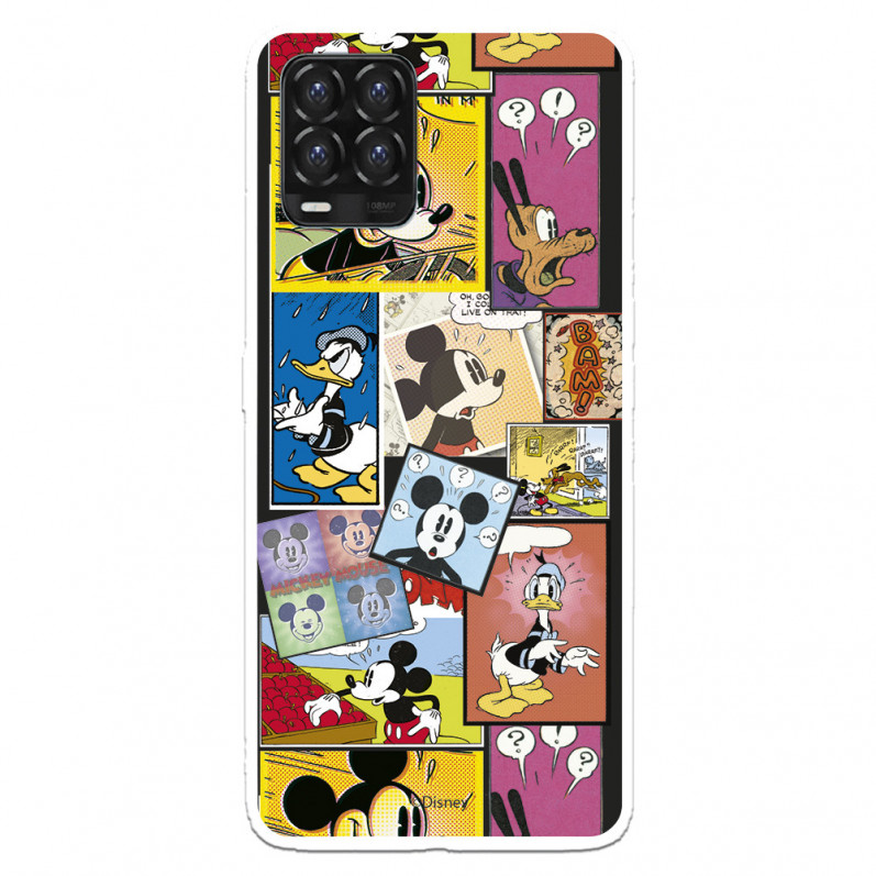 Funda para Realme 8 Oficial de Disney Mickey Comic - Clásicos Disney