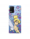 Funda para Realme 8 5G Oficial de Disney Campanilla Flores - Peter Pan