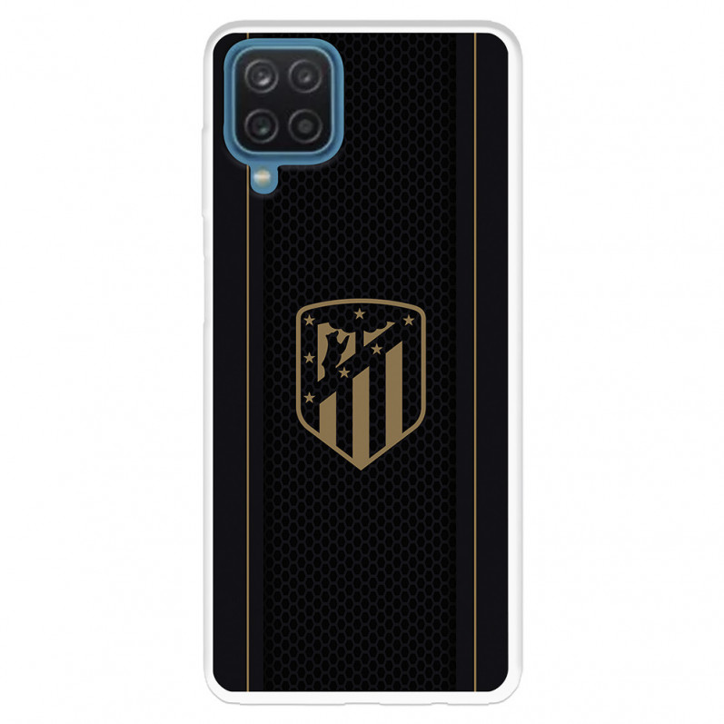 Funda para Samsung Galaxy A22 4G del Atleti Escudo Dorado Fondo Negro - Licencia Oficial Atlético de Madrid