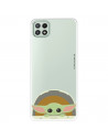 Funda para Samsung Galaxy A22 5G Oficial de Star Wars Baby Yoda Sonrisas - The Mandalorian