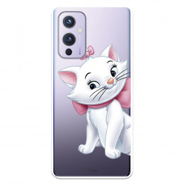 Funda para OnePlus 9 Oficial de Disney Marie Silueta - Los Aristogatos