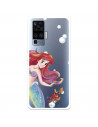 Funda para Vivo X51 Oficial de Disney Ariel y Sebastián Burbujas - La Sirenita