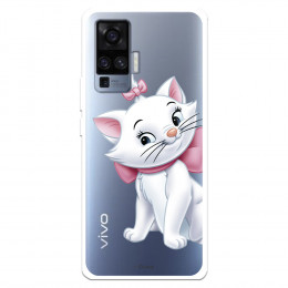 Funda para Vivo X51 Oficial de Disney Marie Silueta - Los Aristogatos