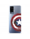 Funda para Vivo X51 Oficial de Marvel Capitán América Escudo Transparente - Marvel