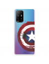 Funda para Oppo A74 5G Oficial de Marvel Capitán América Escudo Transparente - Marvel