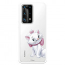 Funda para Huawei P40 Pro Plus Oficial de Disney Marie Silueta - Los Aristogatos