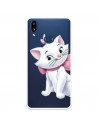 Funda para Samsung Galaxy A10s Oficial de Disney Marie Silueta - Los Aristogatos