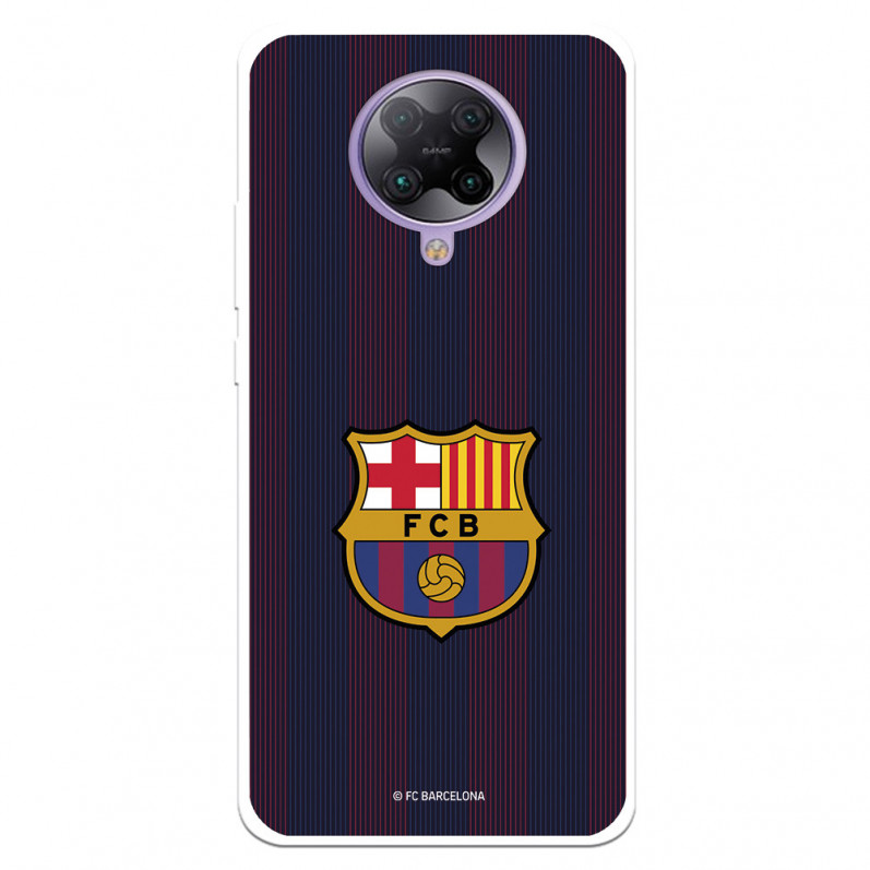 Funda para Xiaomi Redmi K30 Pro del Barcelona Rayas Blaugrana - Licencia Oficial FC Barcelona