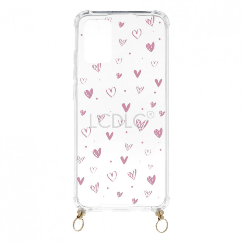 Silikonowe etui Hearts Cord do Samsung Galaxy A20s