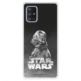 Funda para Samsung Galaxy A71 5G Oficial de Star Wars Darth Vader Fondo negro - Star Wars