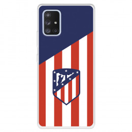 Funda para Samsung Galaxy A71 5G del Atleti Escudo Fondo Atletico - Licencia Oficial Atlético de Madrid