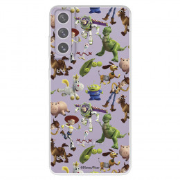 Funda para Samsung Galaxy S21 FE Oficial de Disney Muñecos Toy Story Siluetas - Toy Story