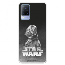 Funda para Vivo V21 5G Oficial de Star Wars Darth Vader Fondo negro - Star Wars