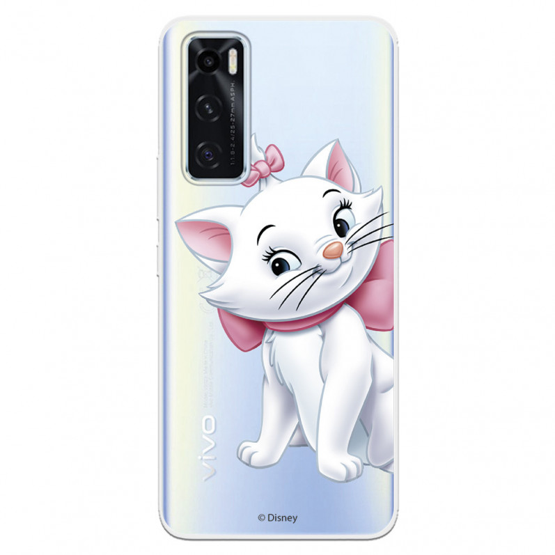 Funda para Vivo Y70 Oficial de Disney Marie Silueta - Los Aristogatos