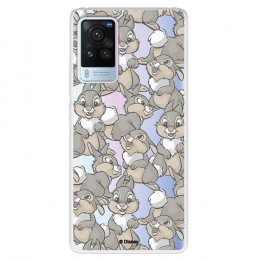 Funda para Vivo X60 Pro Oficial de Disney Tambor Patrones - Bambi