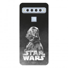 Funda para TCL 10 L Oficial de Star Wars Darth Vader Fondo negro - Star Wars