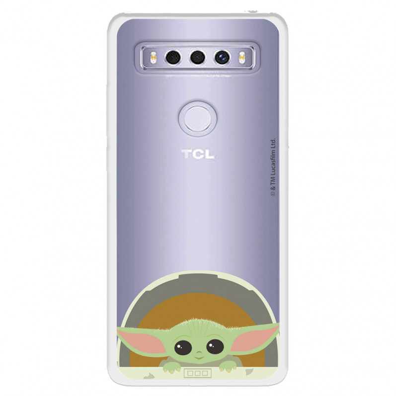 Funda para TCL 10 SE Oficial de Star Wars Baby Yoda Sonrisas - The Mandalorian