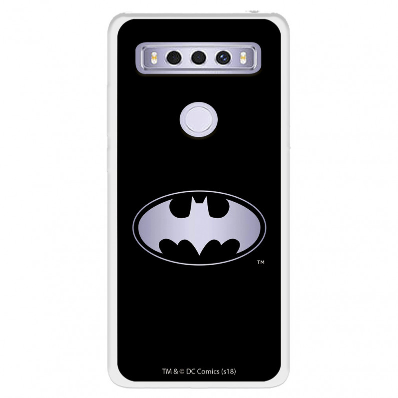 Funda para TCL 10 SE Oficial de DC Comics Batman Logo Transparente - DC Comics