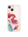 Official Disney Ariel and Sebastien Bubbles iPhone 13 Mini Case - The Little Mermaid