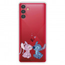 Funda para Samsung Galaxy A13 5G Oficial de Disney Angel & Stitch Beso - Lilo & Stitch