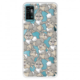 Funda para ZTE Blade A71 Oficial de Disney Tambor Patrones - Bambi