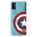 Funda para ZTE Blade A71 Oficial de Marvel Capitán América Escudo Transparente - Marvel