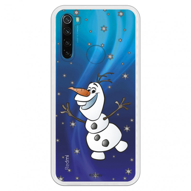 Funda para Xiaomi Redmi Note 8 2021 Oficial de Disney Olaf Transparente - Frozen