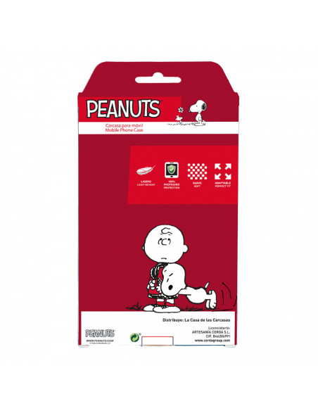 Funda para Samsung Galaxy A52S 5G Oficial de Peanuts Snoopy rayas