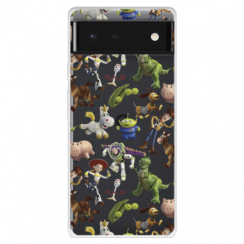 Funda para Google Pixel 6 Oficial de Disney Muñecos Toy Story Siluetas - Toy Story