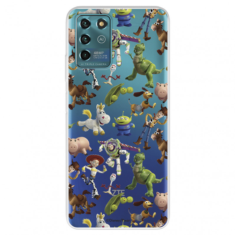 Funda para ZTE Blade V30 Vita Oficial de Disney Muñecos Toy Story Siluetas - Toy Story