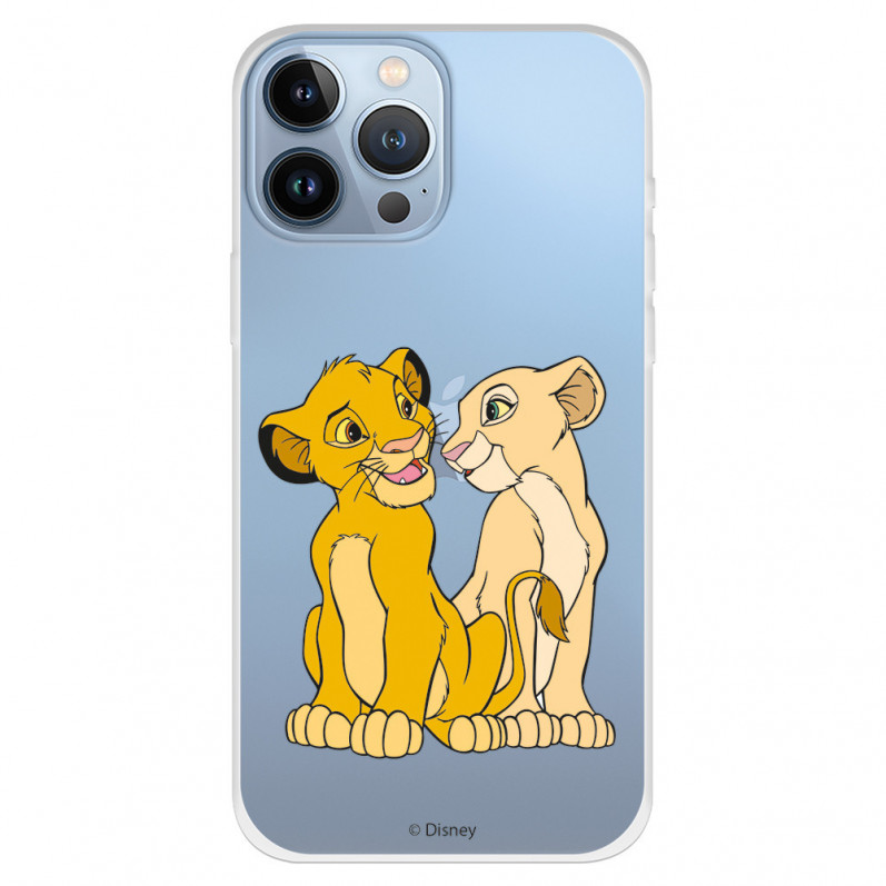 Official Disney Simba and Nala Silhouette iPhone 13 Pro Max Case - The Lion King