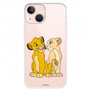Official Disney Simba and Nala Silhouette iPhone 13 Mini Case - The Lion King