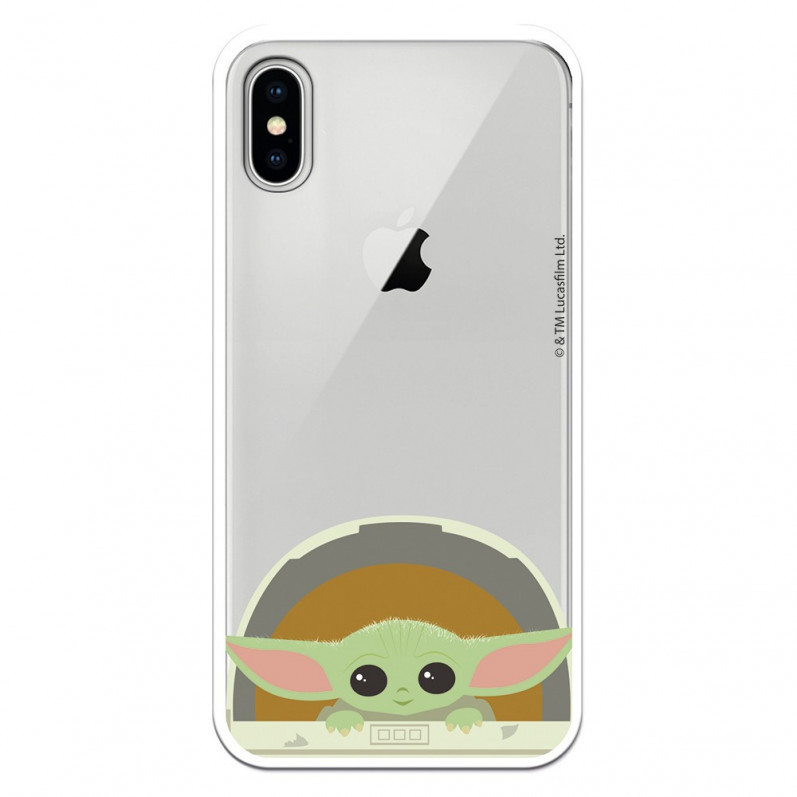 Official Star Wars Baby Yoda Smiles iPhone X Case - Star Wars