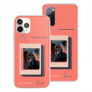 Personalized Case - Photo with Colored Squares Love