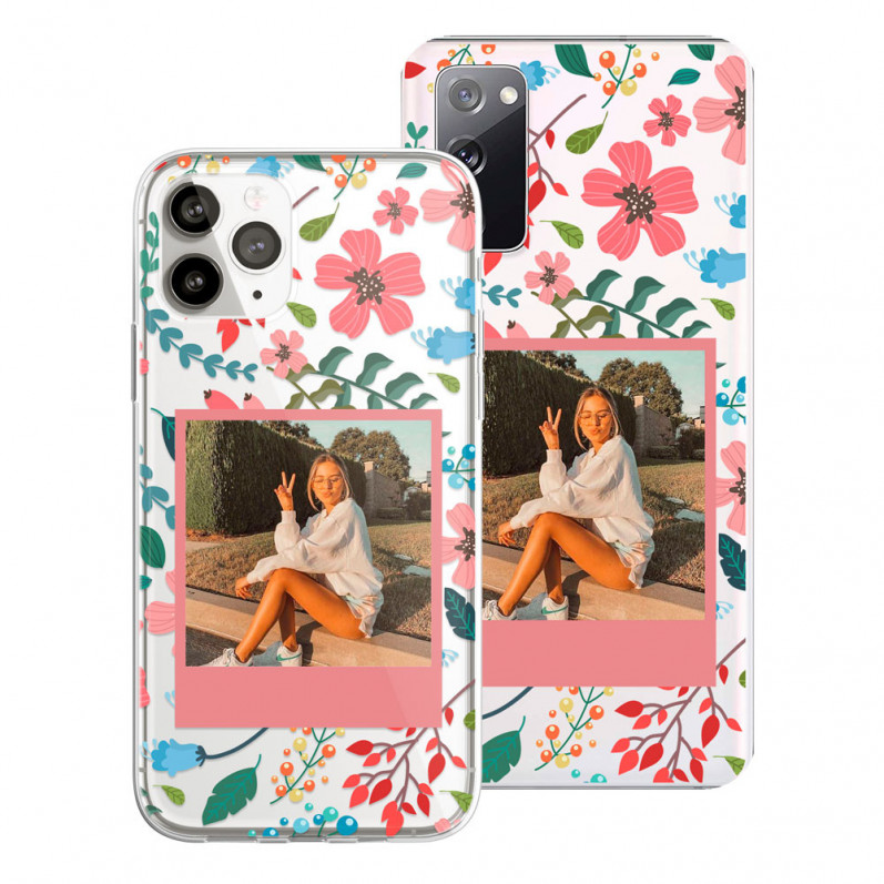 Personalized Case - Kodak Pink with Floral Background