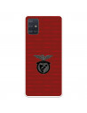 Funda para Samsung Galaxy A51 del Escudo Fondo Granate  - Licencia Oficial Benfica