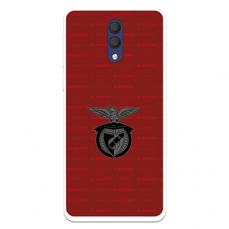 Funda para Alcatel 1X 2019 del Escudo Fondo Granate  - Licencia Oficial Benfica