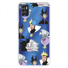 Funda para ZTE Blade A31 Oficial de Disney Villanas Patrón - Villanas Disney