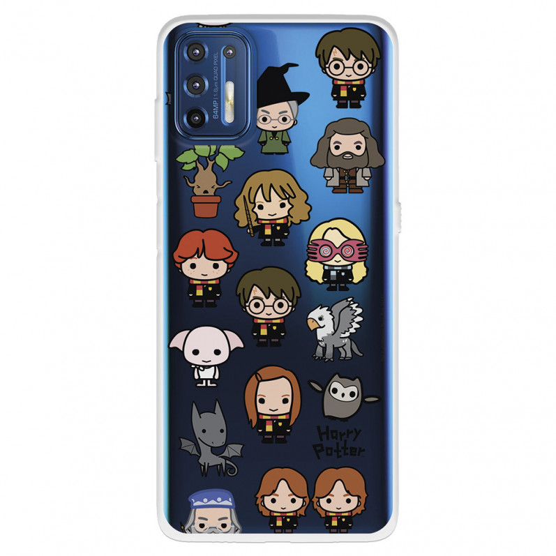 Funda para Motorola Moto G9 Plus Oficial de Harry Potter Personajes Iconos - Harry Potter