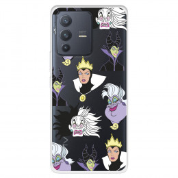 Funda para Vivo V23 Oficial de Disney Villanas Patrón - Villanas Disney