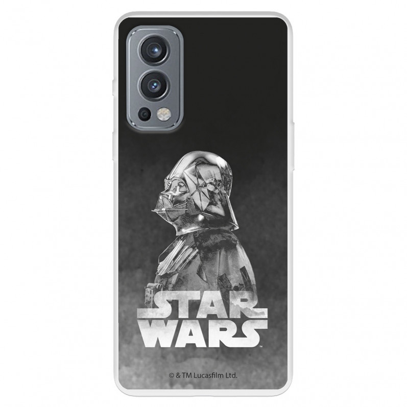 Funda para OnePlus Nord CE 2 Oficial de Star Wars Darth Vader Fondo negro - Star Wars