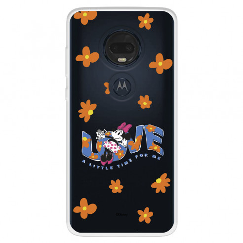 Funda para Motorola Moto G7 Oficial de Disney Minnie Minnie Love - Clásicos Disney