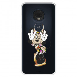 Funda para Motorola Moto G7 Oficial de Disney Minnie Posando - Clásicos Disney