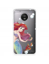 Funda para Motorola Moto G5 Oficial de Disney Ariel y Sebastián Burbujas - La Sirenita