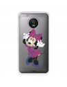 Funda para Motorola Moto G5 Oficial de Disney Minnie Rosa - Clásicos Disney