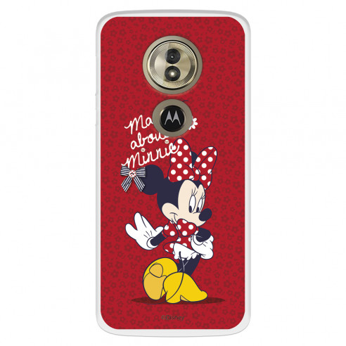 Funda para Motorola Moto G6 Play Oficial de Disney Minnie Mad About - Clásicos Disney