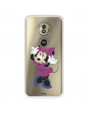 Funda para Motorola Moto G6 Play Oficial de Disney Minnie Rosa - Clásicos Disney