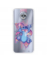 Funda para Motorola Moto G6 Plus Oficial de Disney Stitch Graffiti - Lilo & Stitch