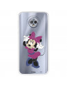 Funda para Motorola Moto G6 Plus Oficial de Disney Minnie Rosa - Clásicos Disney